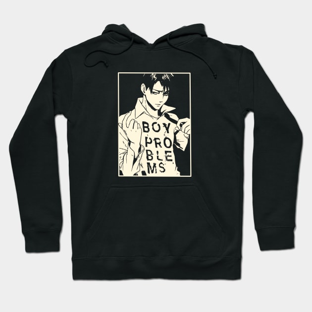 Teenage Angst - Boy Problem Logo design Hoodie by Al-loony